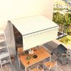 vidaXL Manuaalisesti kelattava markiisi verhoilla 3x2,5 m kerma