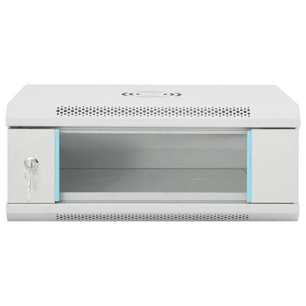 vidaXL 4U Sein&auml;kiinnitett&auml;v&auml; verkkolaitekaappi IP20 53x40x21 cm