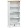 vidaXL CD-kaappi Valkoinen 52 x 17.5 x 103 cm Massiivinen m&auml;nty