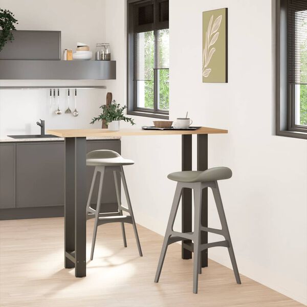 vidaXL Baarip&ouml;yd&auml;n jalat antrasiitti 2 kpl 40x(110-111) cm ter&auml;s