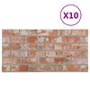 vidaXL Sein&auml;paneelit 10 pcs Oranssi 100 x 50 cm EPS vaahtomuovi