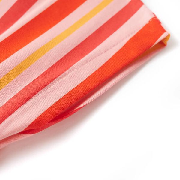 Lasten mekko kiristysnyörillä pinkki ja punainen 116