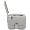vidaXL Kannettava retkeily-WC harmaa 10 + 10 l