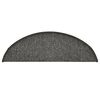 vidaXL Porrasmatot 15 kpl 56x17x3 cm tummanharmaa puolipyöreä
