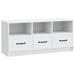 vidaXL TV-kaappi valkoinen 102 x 34,5 x 47 cm Tekninen puu