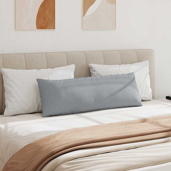 vidaXL Sohvatyynyt 2 pcs Vaaleanharmaa 120 x 40 cm kangas