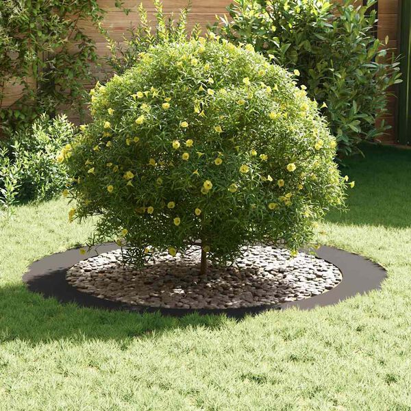 vidaXL sopiva Litte&auml;lle puu rengalle Musta &Oslash;90 / 120 cm Ter&auml;s