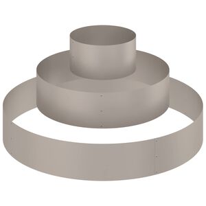 vidaXL Puutarha ruukku Ruskea 120 x 120 x 20 cm Kulunut Ter&auml;s