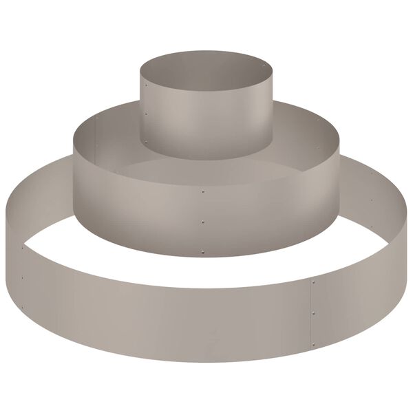 vidaXL Puutarha ruukku Ruskea 120 x 120 x 20 cm Kulunut Ter&auml;s