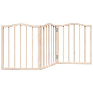 vidaXL Koiraportti kokoontaittuva 3 paneelia 150 cm poppelipuu