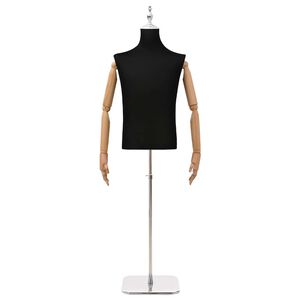 vidaXL S&auml;&auml;dett&auml;v&auml; 170-218 cm muotokuva jalustalla Mies PP Musta