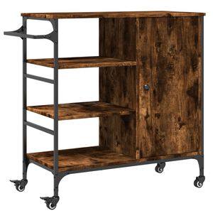 vidaXL Keitti&ouml;vaunu savutammi 87,5x38,5x84,5 cm tekninen puu