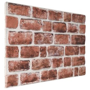 vidaXL Sein&auml;paneelit 10 kpl 100 x 50 cm Tumma ruskea ja valkoinen