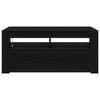 vidaXL TV-kaappi Musta tammi. 90 x 39 x 30 cm Tekninen puu