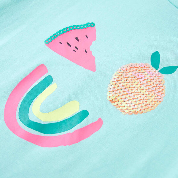 Lasten T-paita vaalea minttu 104