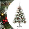 vidaXL Tekojoulukuusi LED -nauhavalot Vihre&auml; ja valkoinen 120 cm