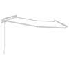 vidaXL Aurinkovarjon runko Valkoinen 4 x 2 m Metalli