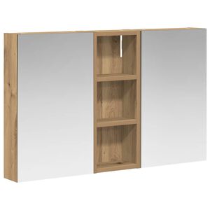 vidaXL Kylpyhuoneen kaappisetti 3 pcs 80 x 10,5 x 50 cm Tekninen puu