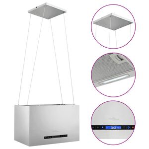 vidaXL Ripustettava liesituuletin LCD 55 cm ruostumaton ter&auml;s
