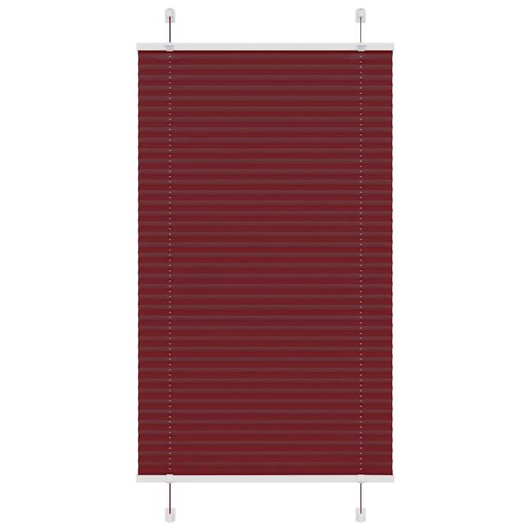vidaXL laskostettu blind Bordeaux Red 80x150 cm Kankaan leveys