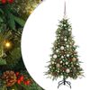 vidaXL Salkomallinen tekoinen joulukuusi Vihre&auml; 120 cm PE ja PVC