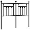 vidaXL Metallinen vaihtop&auml;&auml;ty musta 120 cm