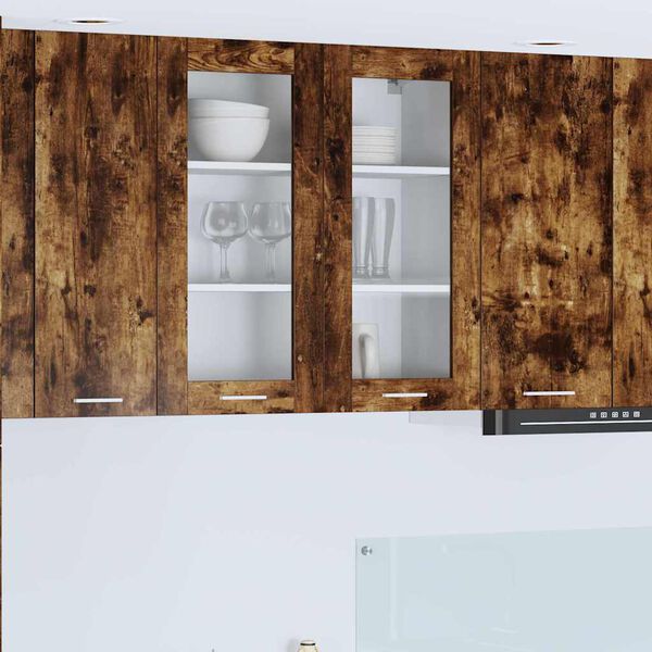 vidaXL Henkarikaappi ovella Savup&auml;hkin&auml; 80 x 31 x 80 cm Tekninen puu