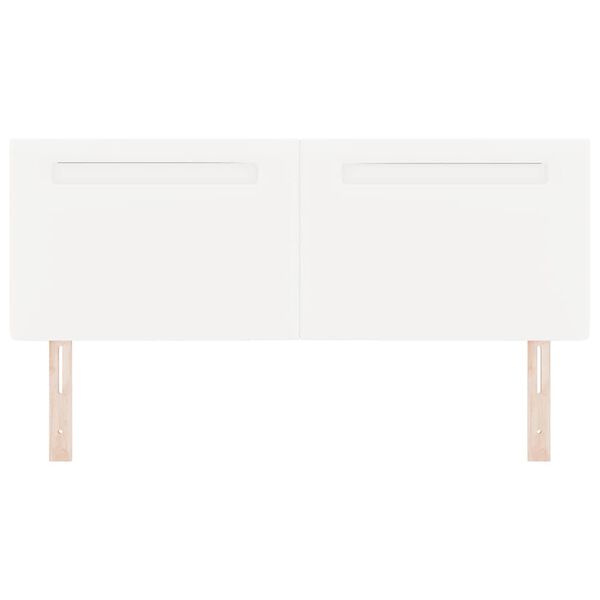 vidaXL LED-p&auml;&auml;ty Valkoinen 144 cm Nahkavaatetus