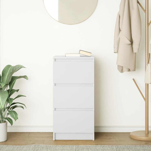 vidaXL Senkki valkoinen 37,5x35x76 cm tekninen puu