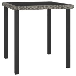 vidaXL Puutarhan ruokap&ouml;yt&auml; harmaa 70x70x73 cm polyrottinki