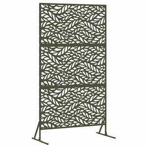 vidaXL Yksityisyysn&auml;ytt&ouml; 100 x 50 x 180 cm Ter&auml;s Oliivinvihre&auml;