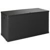 vidaXL Puutarhan Varastoarkku antrasiitti 120x56x63 cm PP-rottinki