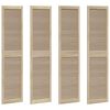 vidaXL Kaapin ovi 4 kpl Luonnollinen 201 x 2,1 x 49,5 cm T&auml;ysi m&auml;nty