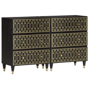 vidaXL Sivukaapit 2 kpl 60x33x75 cm t&auml;ysi mangopuu