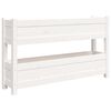 vidaXL Kukkalaatikko valkoinen 112x25x66 cm t&auml;ysi m&auml;nty