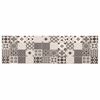 vidaXL Keitti&ouml;matto harmaa mosaiikki 150 x 45 cm 100% polyamidi
