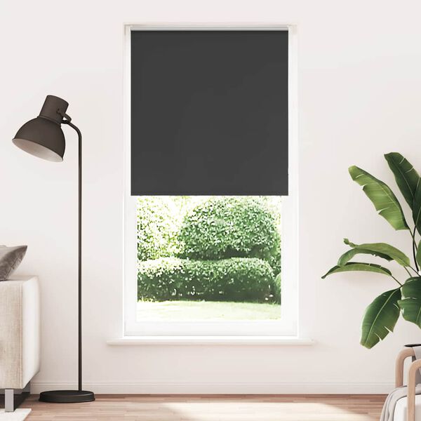 vidaXL Rullaverho Blackout Musta 90x230 cm Kankaan leveys 85,7 cm