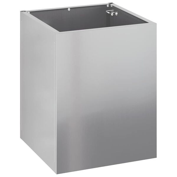 vidaXL Puutarha ruukku Hopea Galvanoitu teräs