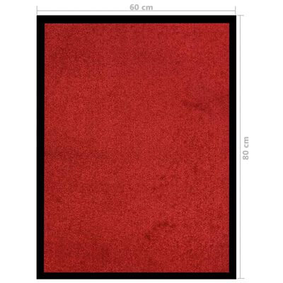 vidaXL Ovimatto punainen 60x80 cm