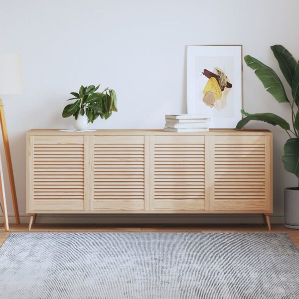 vidaXL Kaapin ovet säleikkömuotoilu 4 kpl 61,5x49,4 cm täysi mänty