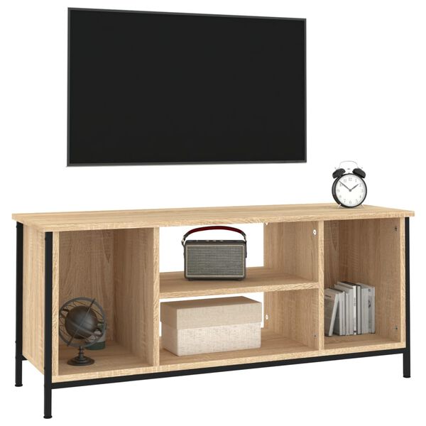 vidaXL TV-taso Sonoma-tammi 102x35x45 cm tekninen puu