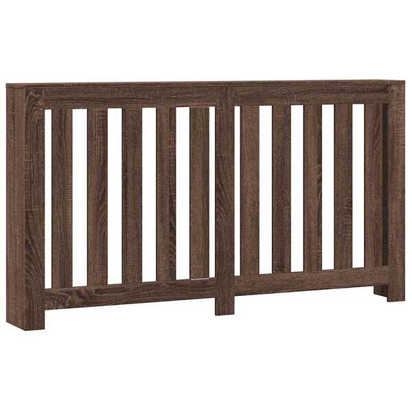 vidaXL L&auml;mp&ouml;patterin suoja ruskea tammi 149x20x82 cm tekninen puu