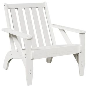 vidaXL Puutarha adirondack tuoli valkoinen 75x77x77 cm