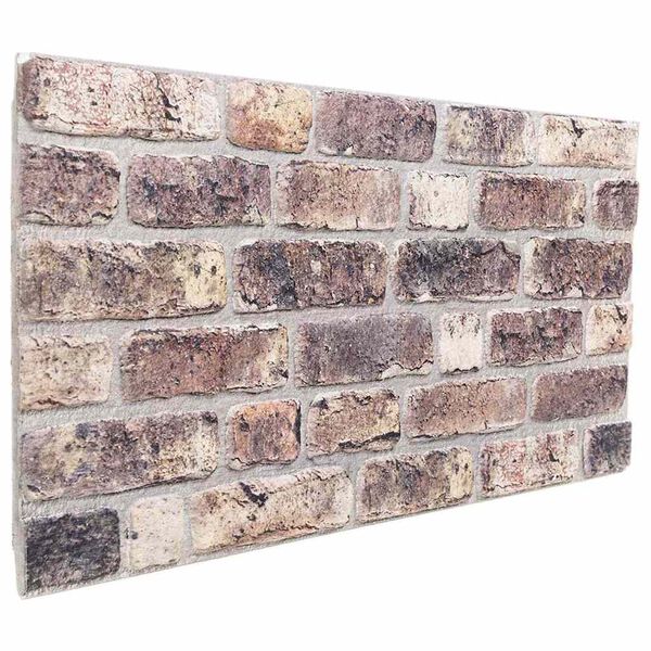 vidaXL 3D-sein&auml;paneelit 10 kpl tummanruskea 100x50 cm EPS