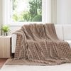 vidaXL Heittop&auml;&auml;llys 6 pcs Camel 270 x 240 cm Fleese