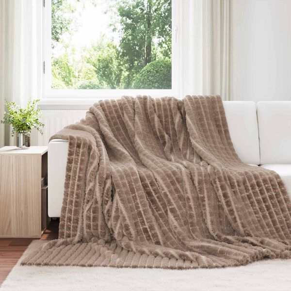 vidaXL Heittop&auml;&auml;llys 6 pcs Camel 270 x 240 cm Fleese
