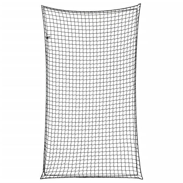 vidaXL Per&auml;k&auml;rryn verkko joustavalla k&ouml;ydell&auml; musta 6x3,5 m PP