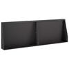 vidaXL Pato 2 kpl 60 x 12 x 40 cm Ter&auml;s Musta