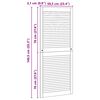 vidaXL Kaapin ovi ovella 2 pcs Luonnollinen 140,5 x 2 x 59,5 cm