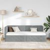 vidaXL Kulmavuoteen runko päätyllä Vaaleanharmaa 80 x 200 cm kangas